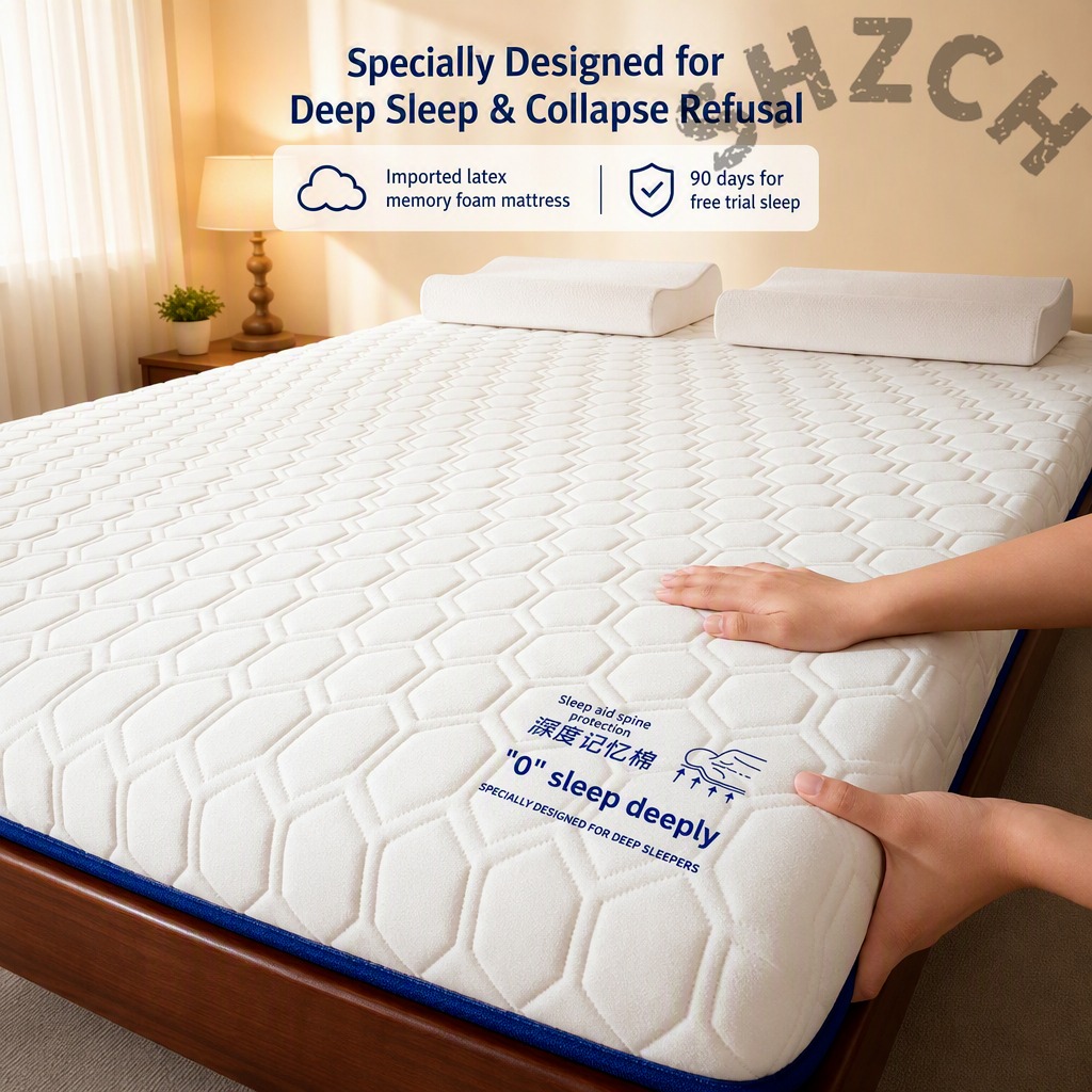 Memory Foam Topper - غطاء فراش من اللاتكس لسرير فردي
