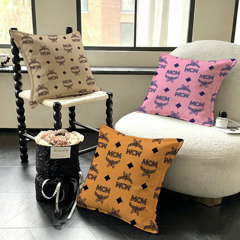 Luxury Home Textiles Usa - غطاء وسادة مربع من ماركة mcmess