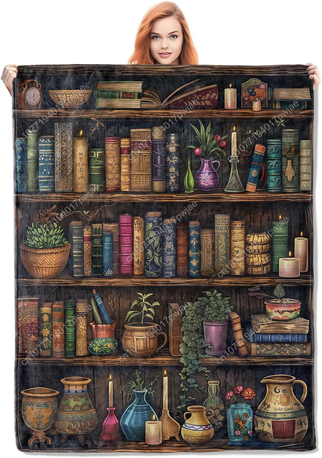 خمر رف الكتب بطانية القراءة رم - مراجعة Vintage Home Textiles وسعره