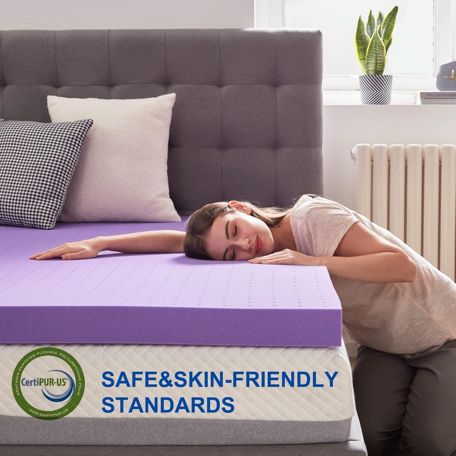 غطاء فراش من الجل المطاطي، بسم - مراجعة Memory Foam Topper وسعره
