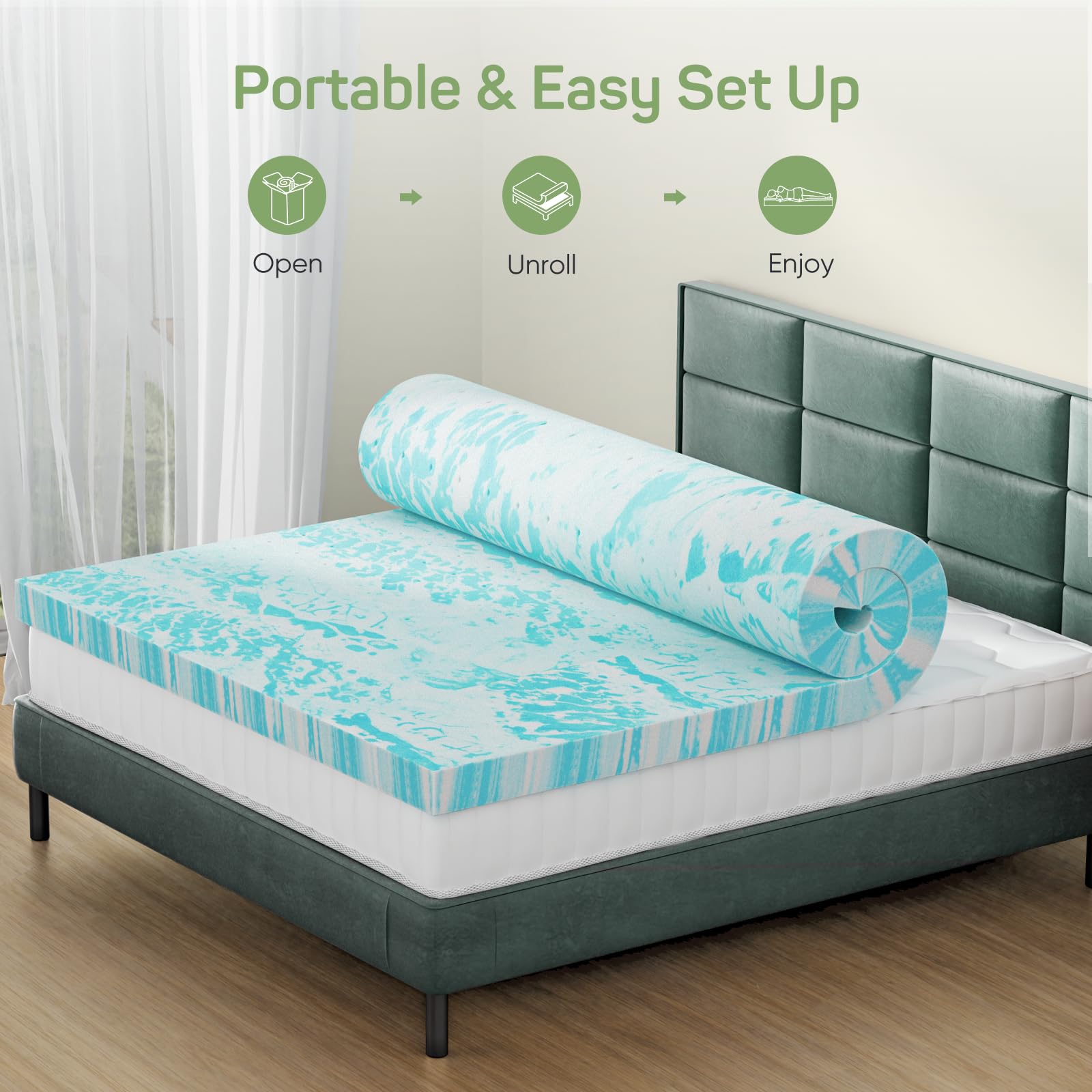 طبقة علوية للمرتبة من الفوم ال - مراجعة Memory Foam Topper وسعره