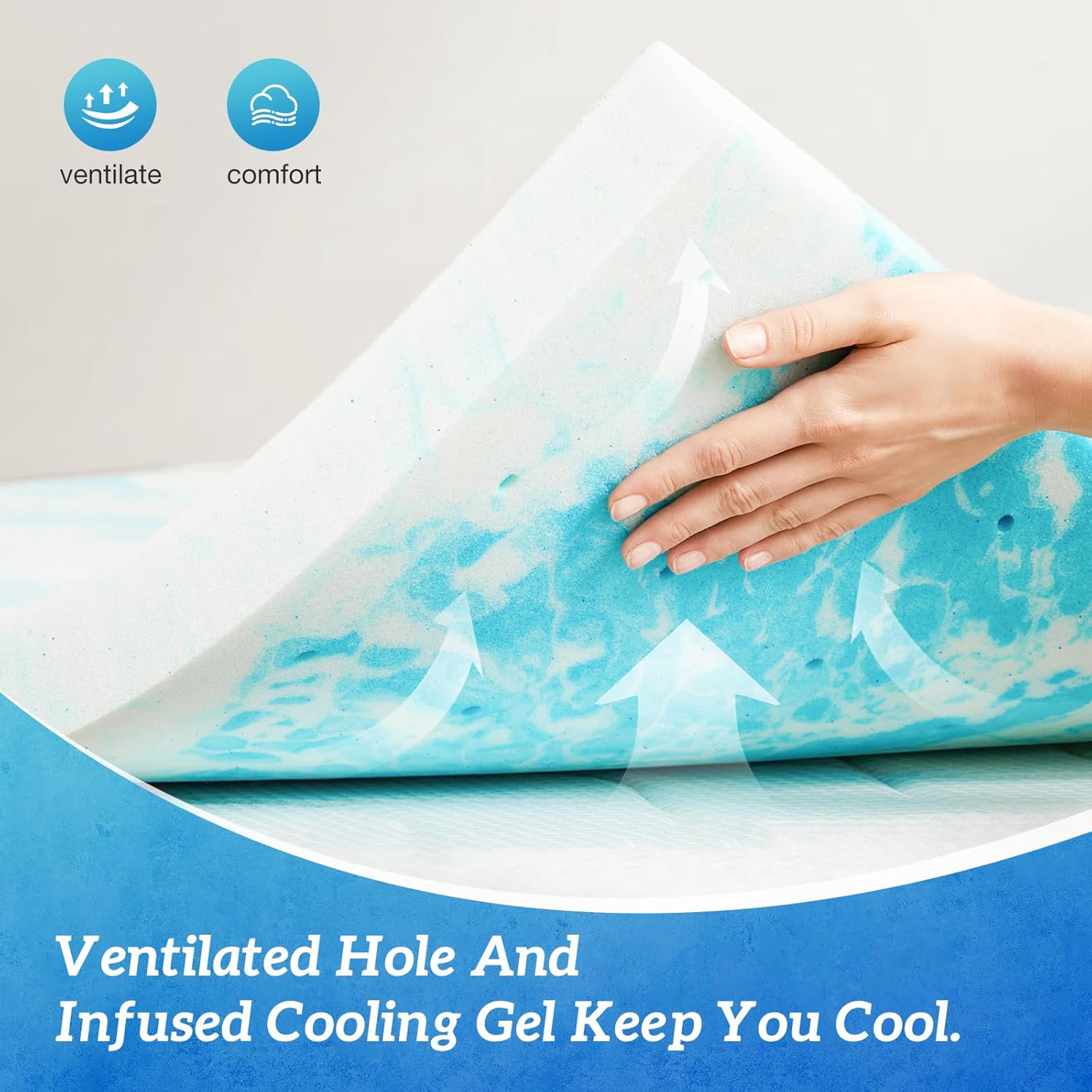 طبقة علوية للمرتبة من الفوم ال - مراجعة Memory Foam Topper وسعره