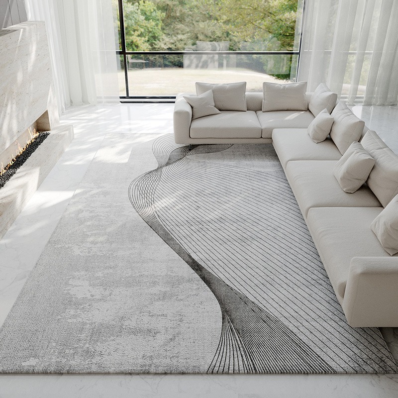 مجردة رمادي فاتح السجاد الحديث - مراجعة Luxury Home Textiles Usa وسعره