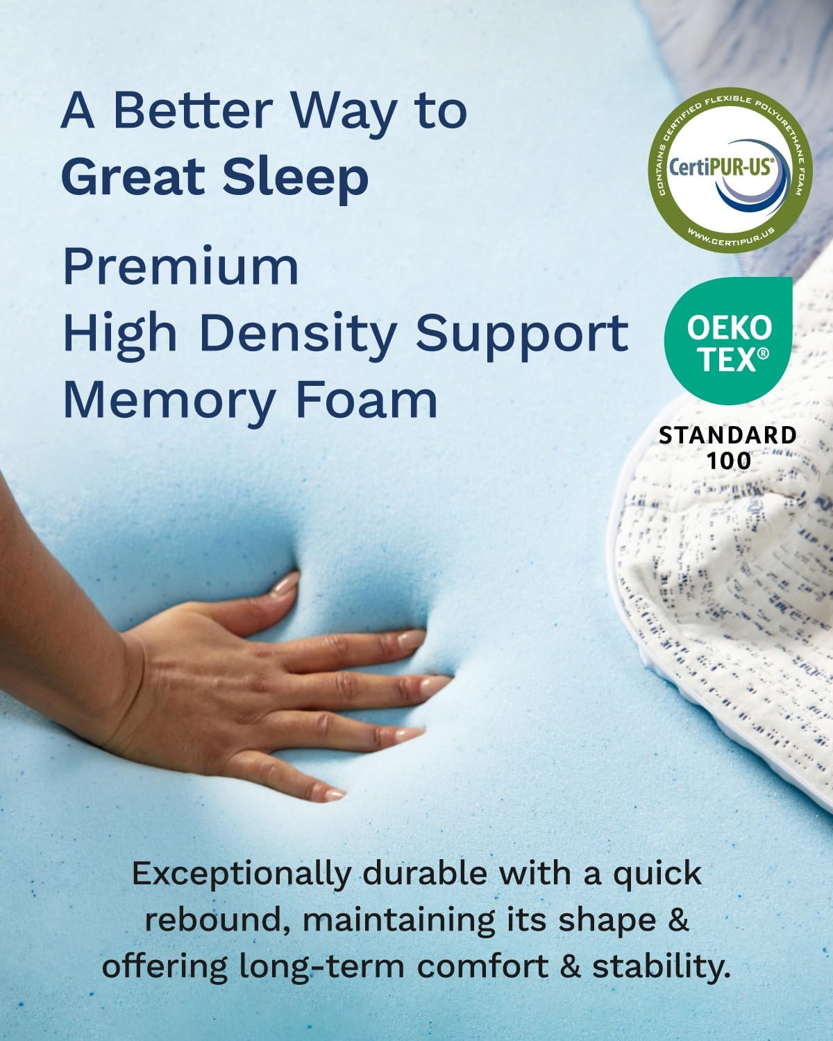غطاء فراش من الفوم المضغوط مقا - مراجعة Memory Foam Topper وسعره